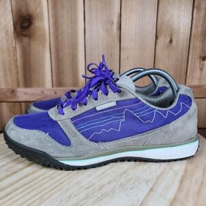 Patagonia Fitz Sneak Shoes Sneakers Womens 10 Purple Gray Trail Running Suede
